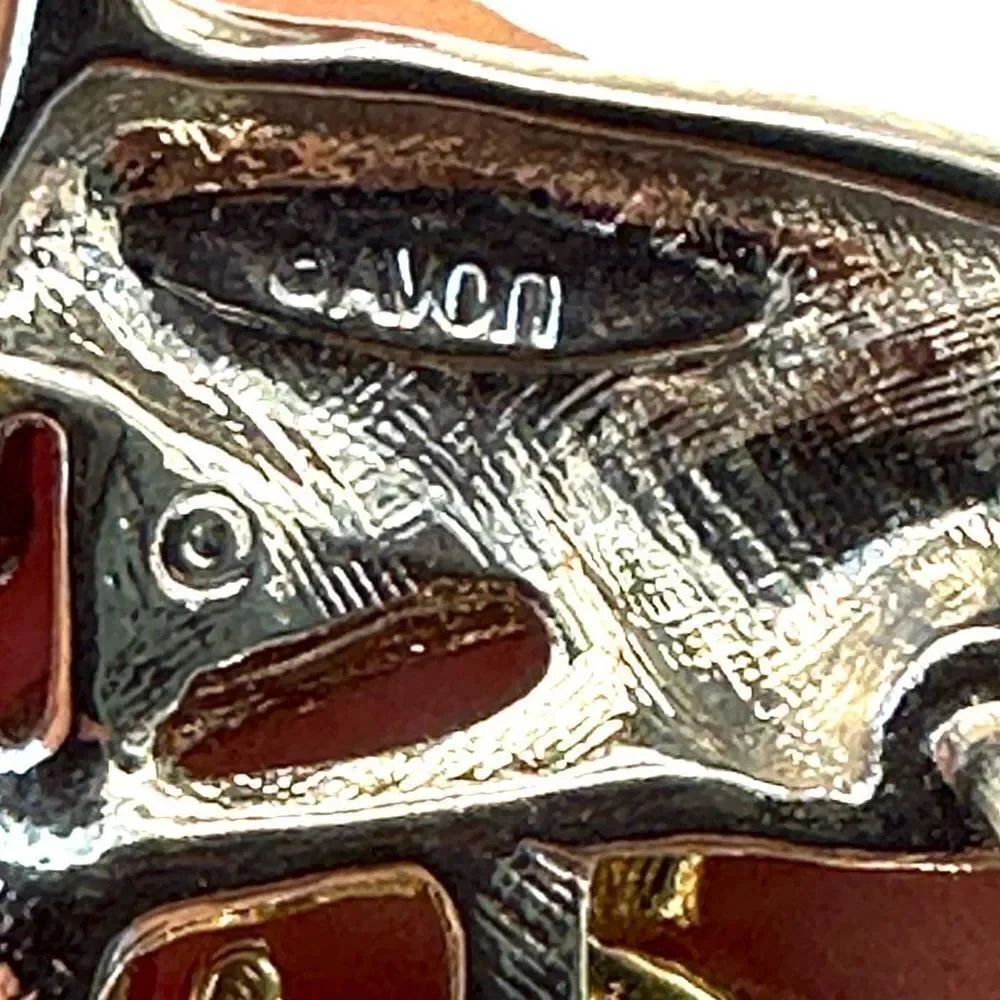 Avon “ perfect love” silver and gold tone Dalmatian and puppy brooch - Picture 3 of 6